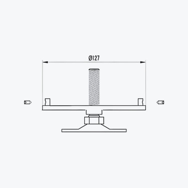 Adjustable Foot  for M5125 - W106
